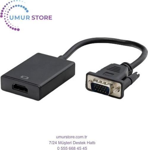 VGA To HDMI Çevirici + Ses