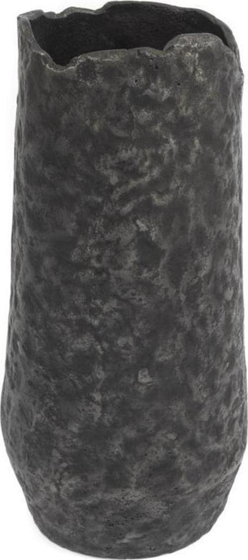 Gri Alümiyum Vazo 15 x 37 Cm