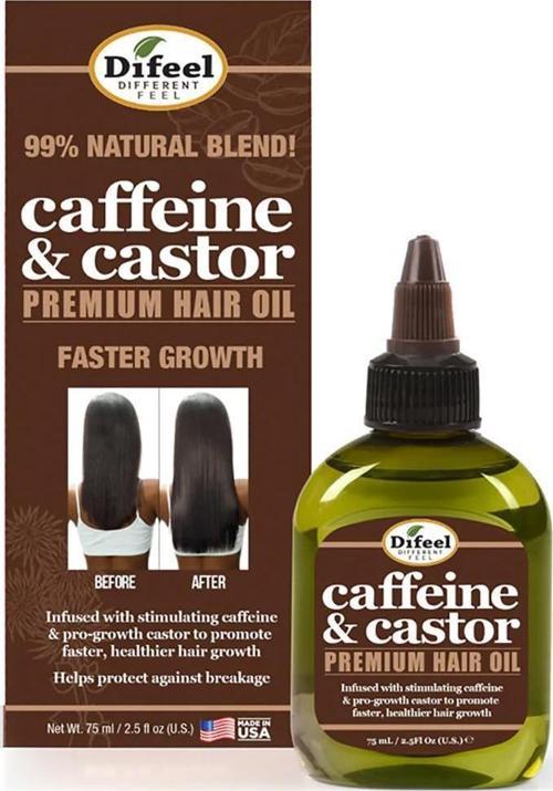 Caffeine & Castor Yavaş Uzayan Saçlara Özel Saç Bakım Yağı 75ML