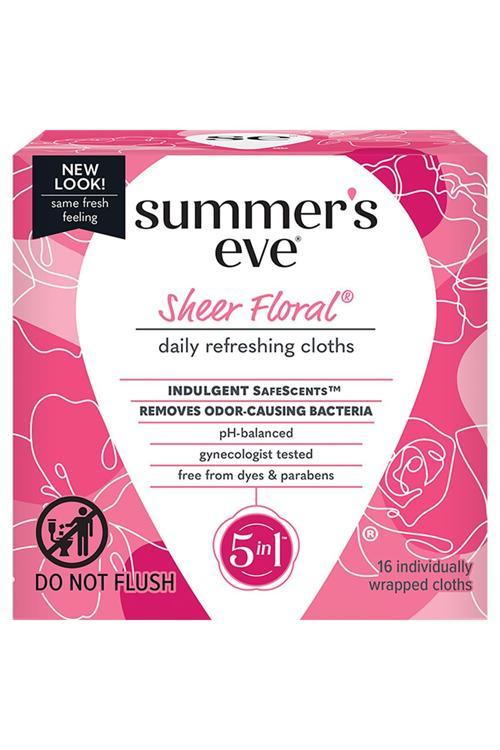 Sheer Floral Özel Bölge Temizlik Mendili 16 Adet