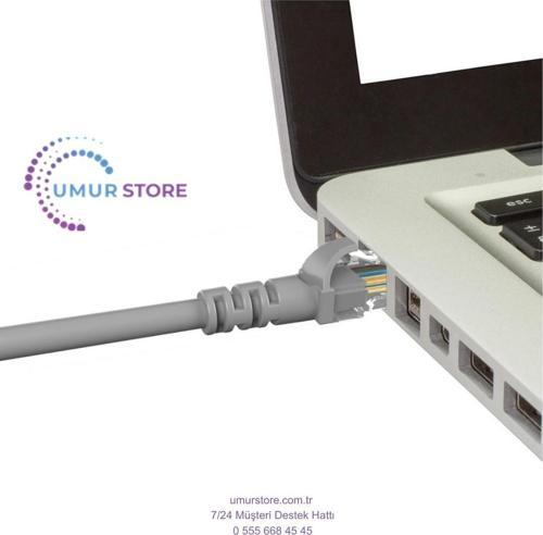 30 Metre Cat6 Network-Ağ-Ethernet Kablosu Gri