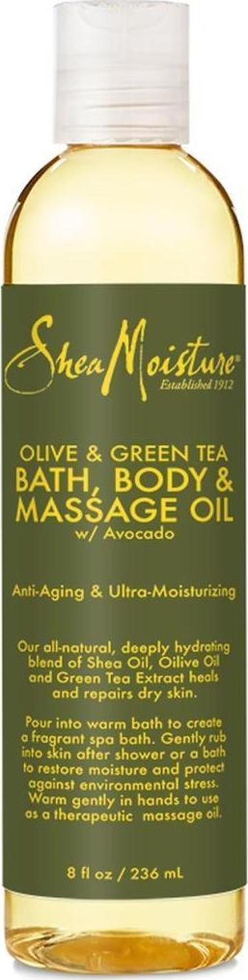 Zeytin ve Yeşil Çaylı Banyo, Vücut ve Masaj Yağı 236ML