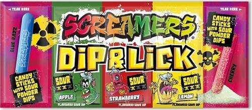 Screamers Dip&Lick Ekşi Toz Şekerleme 40GR