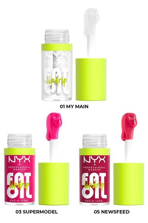 Fat Oil Lip Drip Nemlendirici Dudak Yağı Set 3x4.8ML
