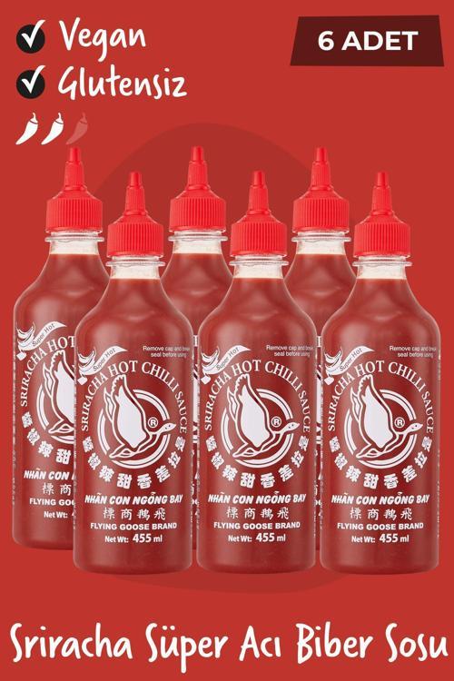 Sriracha Süper Acı Chilli Biberi Sosu 455ML 6 Adet