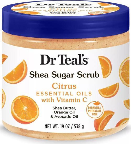 Dr.Teal's Shea Sugar Scrub Citrus Vücut Şeker Peeling 538GR
