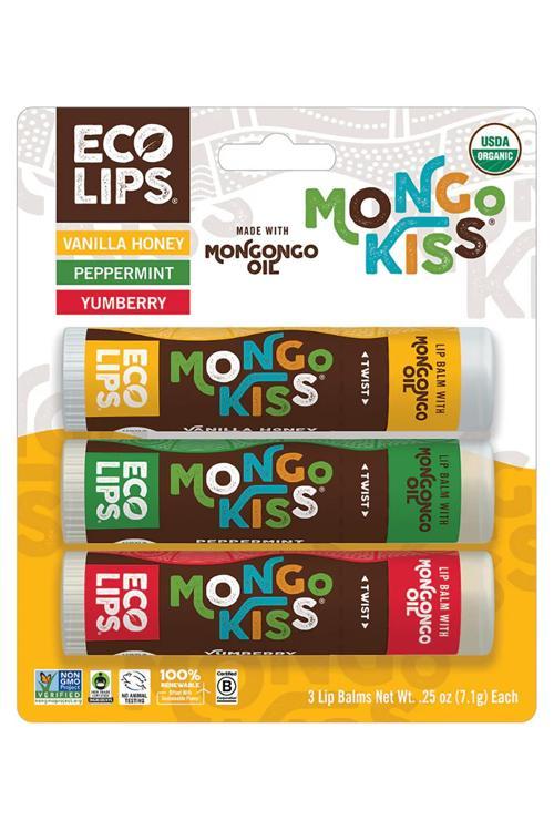 Mongo Kiss Dudak Balsamı Çeşit Paketi 3 Adet