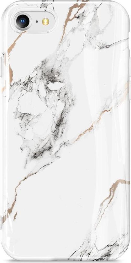iPhone SE 2020/7/8 Telefon Kılıfı White/Gold