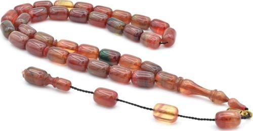 Fares Imzalı Kapsül Kesim Karışık Renk Sıkma Kehribar Tesbih