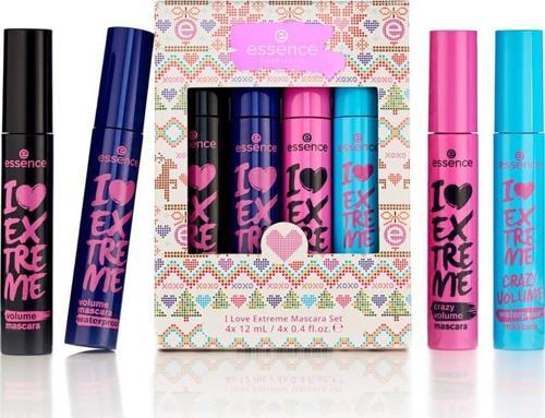 I Love Extreme Maskara Set 4 Parça Siyah