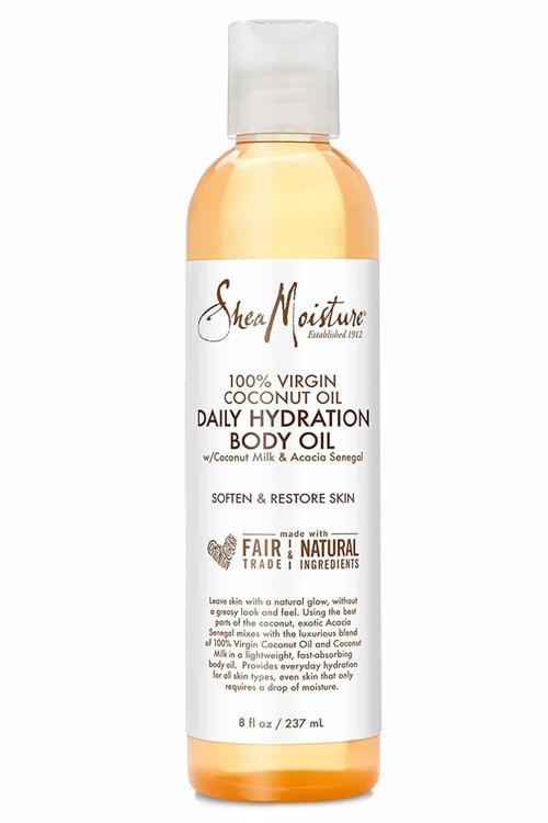 %100 Saf Hindistan Cevizi Yağlı Günlük Nemlendirici Vücut Yağı 237ML