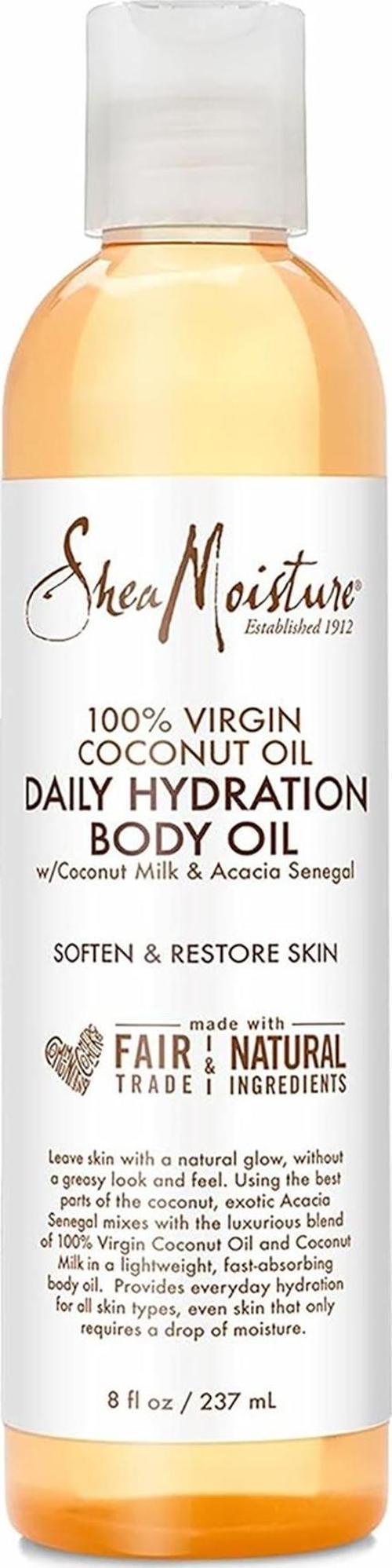 %100 Saf Hindistan Cevizi Yağlı Günlük Nemlendirici Vücut Yağı 237ML