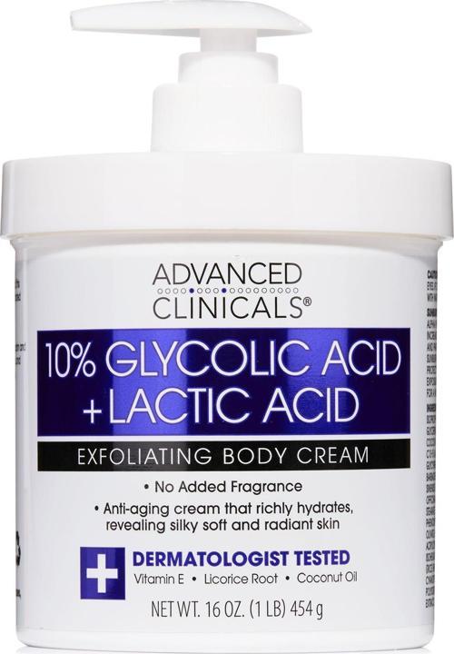 10% Glycolic + Lactic Acid Vücut Kremi 454GR