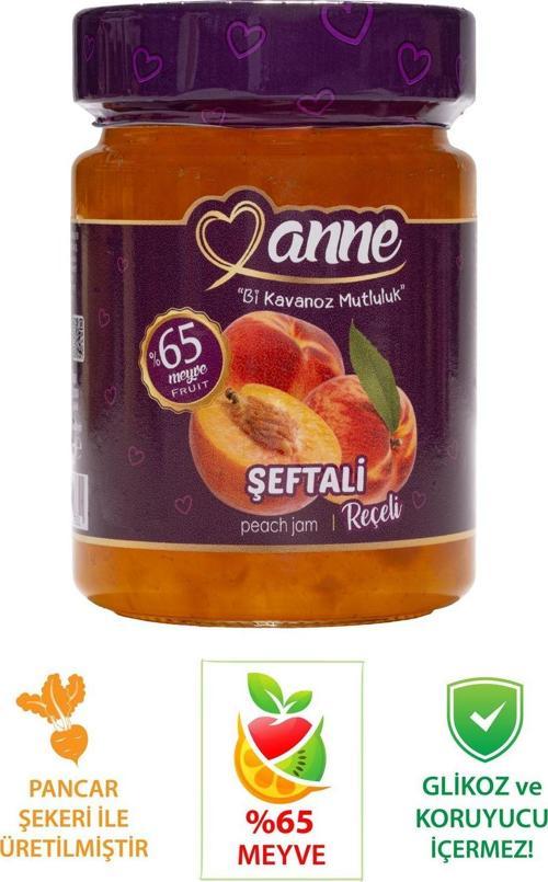 Şeftali Reçeli 400G (Pancar Şekeri Ile Üretilmiştir - Glikoz, Koruyucu Içermez)