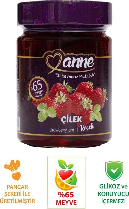 Çilek Reçeli 400G (Pancar Şekeri Ile Üretilmiştir - Glikoz, Koruyucu Içermez)