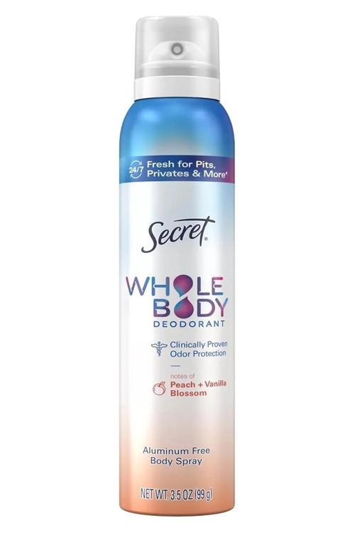 Whole Body Peach + Vanilla Blossom Alüminyumsuz Tüm Vücut Sprey Deodorant 99GR