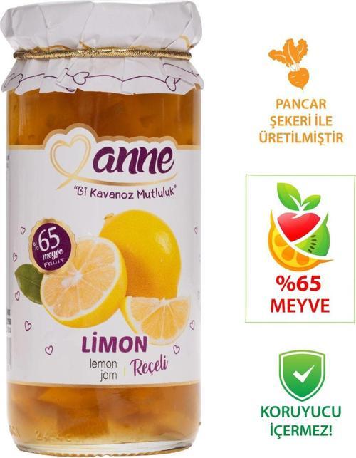 Limon Reçeli 300G (Pancar Şekeri Ile Üretilmiştir - Glikoz, Koruyucu Içermez)