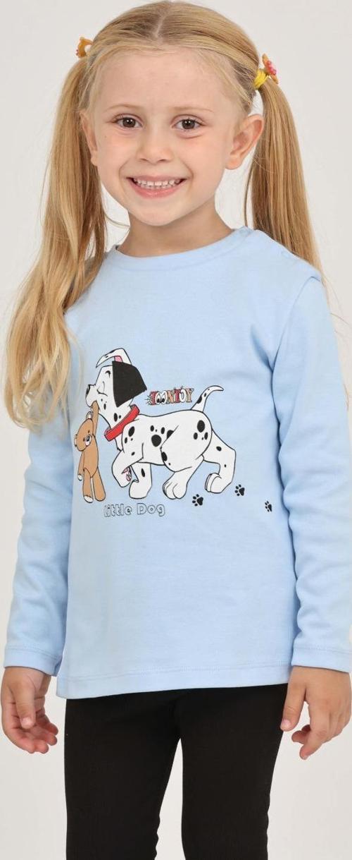 Toontoy Kız Çocuk Köpekli Ayı Baskılı Sweatshirt