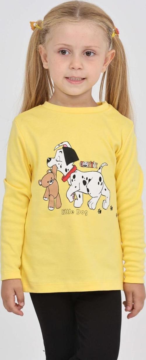 Toontoy Kız Çocuk Köpekli Ayı Baskılı Sweatshirt