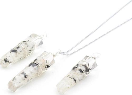 Hakiki Doğal Ay Taşı Orgonit Kolye Ucu 1.kalite 002