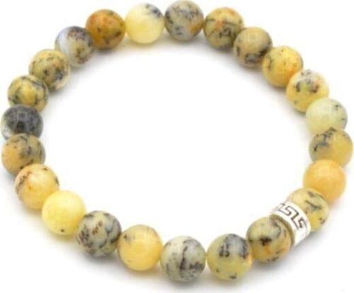 Hakiki Doğal Dendritli Opal Taşı Merlinit Bileklik 1.kalite 002