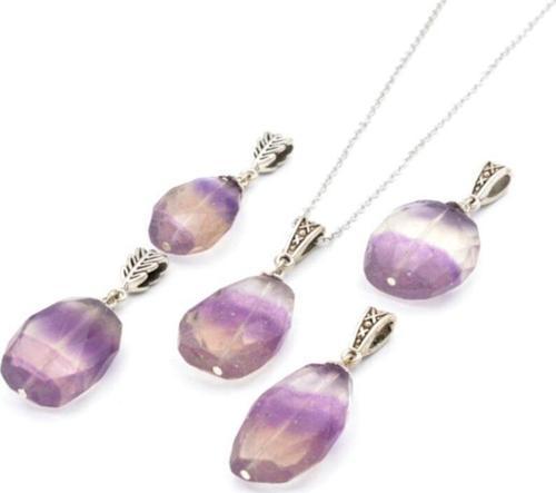 Hakiki Doğal Florit Kolye Ucu 001