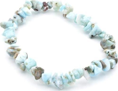 Hakiki Doğal Kırık Taş Larimar Taşı Bileklik 1.kalite Doğal Taş