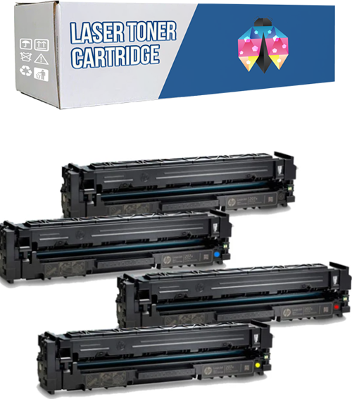 Safir Toner Hp 207A-W2210A LaserJet Pro MFP M283cdw CMYK 1 Set Çipsiz Muadil Toner
