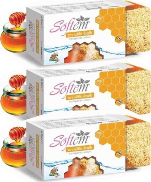 Arı Sütlü Ballı Lifli Sabun 3 Adet.