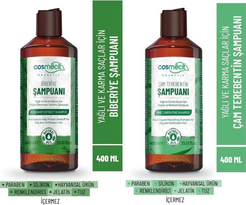 Biberiye + Çam Terebentin Şampuan 2'li Set (2*400ML)