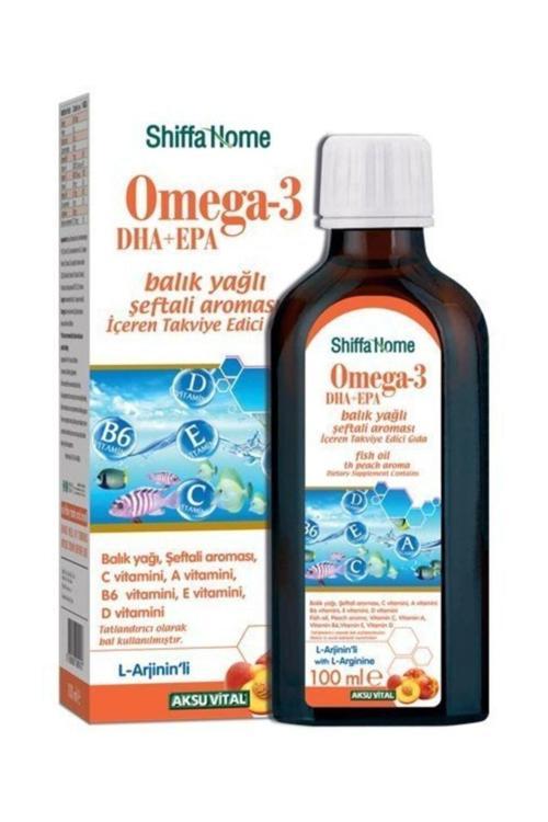 Şeftali Aromalı Balık Yağı Şurubu Omega 3 Epa Dha Aksuvital