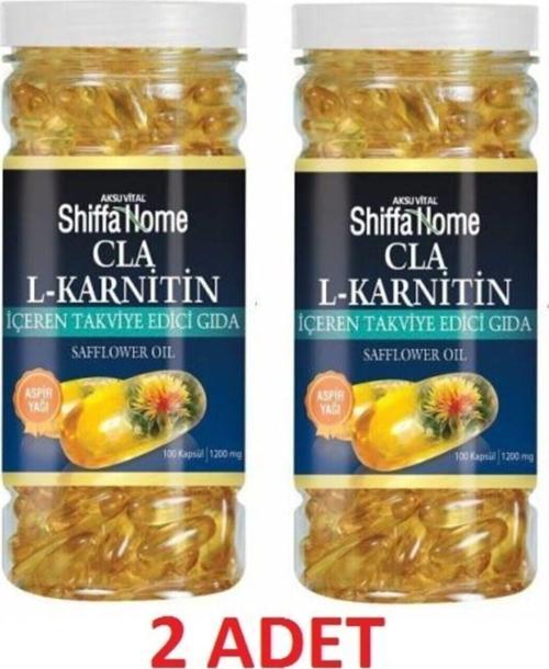 2 Adet Cla(aspir Yağı)-l-karnitin 1200 Mg 100 Softgel
