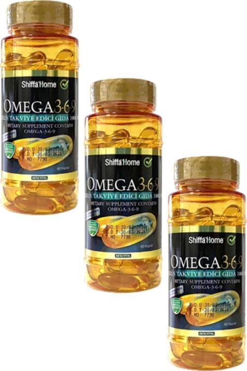 Omega 3-6-9 Balık Yağı Trigliserit Form 1000mg 60 Softgel X 3 Adet
