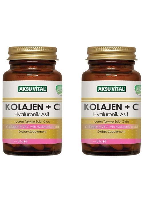 Kolajen + C Vitamini & Hyaluronik Asit 60 Tablet X 2 Adet