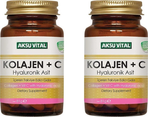 Kolajen + C Vitamini & Hyaluronik Asit 60 Tablet X 2 Adet