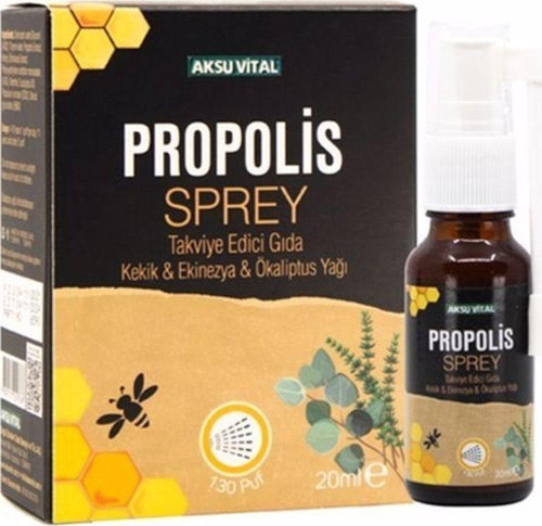 Kekik Ekinezya Okaliptus Ilaveli Propolisli Boğaz Spreyi 20 Ml * 130 Puf