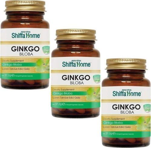 3 Adet Aksu Vital Ginkgo Biloba Ginko Biloba 60 Kapsül X 3 X 620 Mg