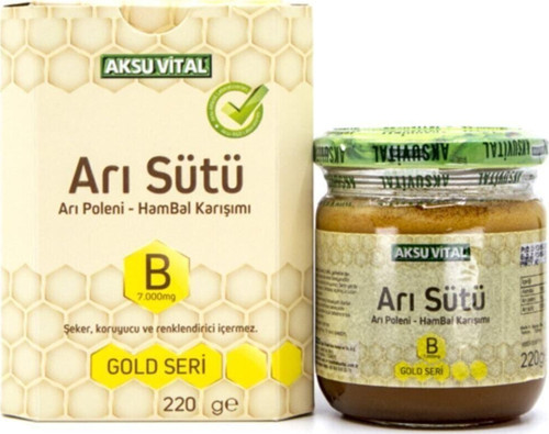 Arı Sütü Arı Poleni Ham Bal Karışımı Bebe Doz Gold Seri 7000 Mg 220 G