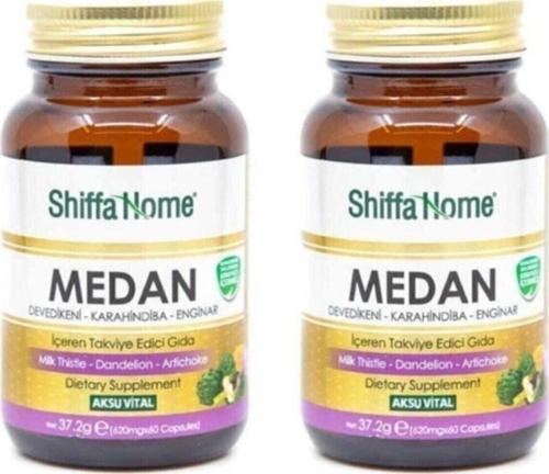 2 Adet Medan Devedikeni-Enginar-Hindiba 620 mg-60 Kapsül
