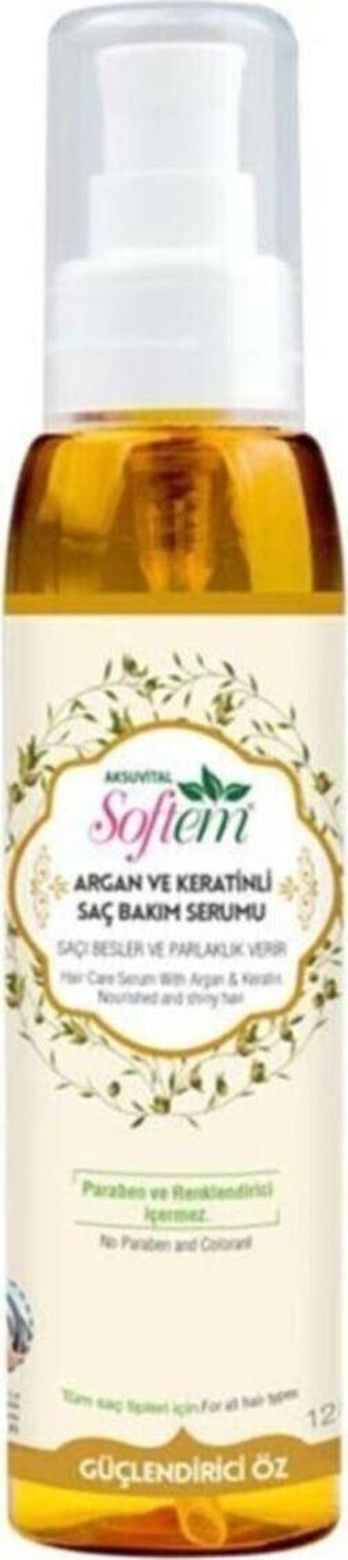 Argan Ve Keratinli Saç Bakım Serumu 125 ml.