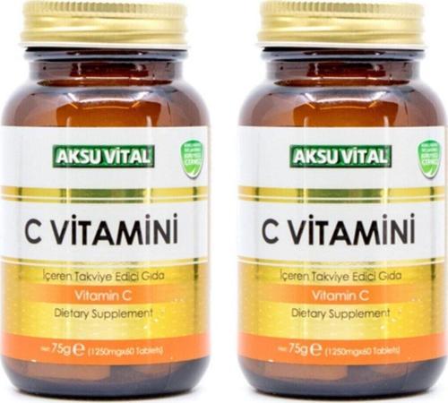 Aksuvital Vitamin C 60 Tablet 1250 Mg X 2 Adet