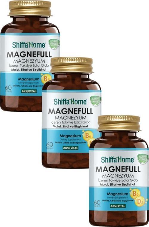 Magnefull Magnezyum Malat Sitrat Bisglisinat 60 Tablet X 3 Adet
