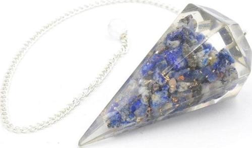 Hakiki Doğal Lapis Lazuli Taşı Orgonit Pandül 1.kalite