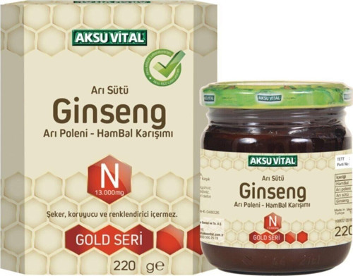 Sepetse Arı Sütü Ginseng Arı Poleni Ham Bal Karışımı 13000mg 220g
