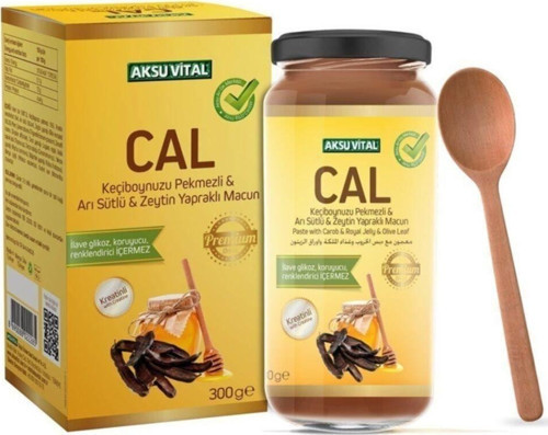 Macun Cal Keçiboynuzu Pekmezli Ari Sütlü Zeytin Yapraklı (kilo Aldırıcı ) Macun 300 G