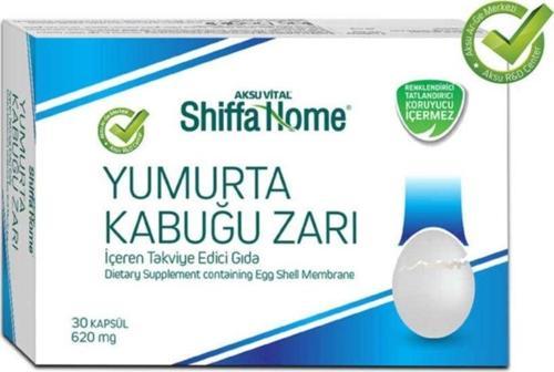 Doğal Bitkisel Yumurta Kabuğu Zarı 620 mg. 30 Kapsül Aksu Vital
