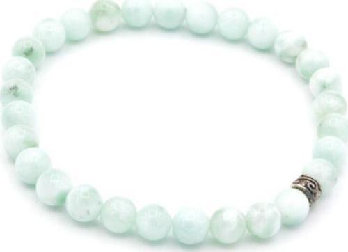 Hakiki Doğal Larimar Taşı Bileklik