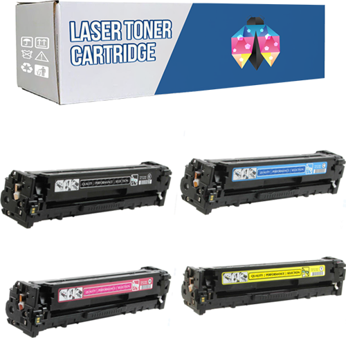 Safir Toner Canon CRG-731/CB540 İ-Sensys LBP-7100Cn CMYK 1 Set Muadil Toner