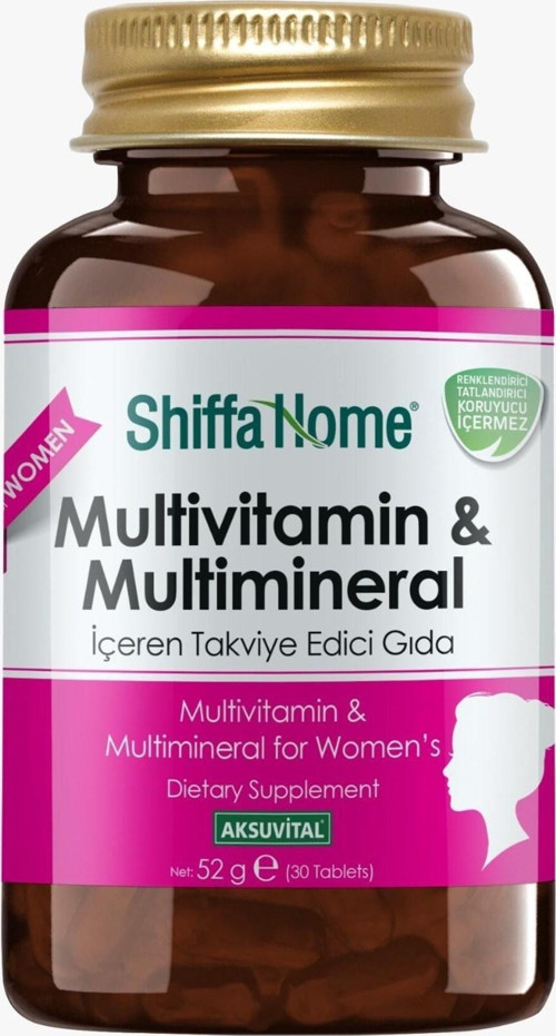 MULTİVİTAMİN & MULTİMİNERAL - KADIN - 1760 MG X 30 TABLET