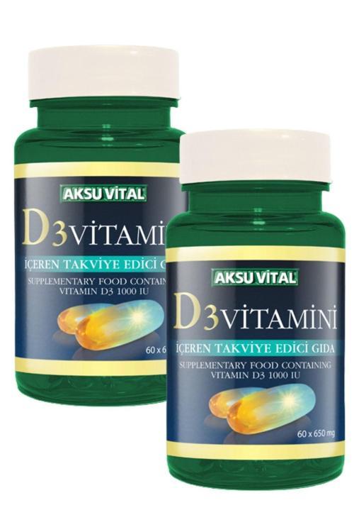 D3 Vitamini 60 Softgel 650mg X 2 Adet